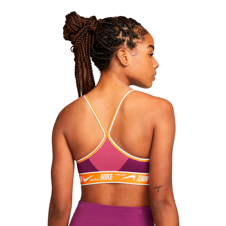 Bra sportive Nike W NK DF INDY LOGO BRA / Femei / S / Bordo photo 3