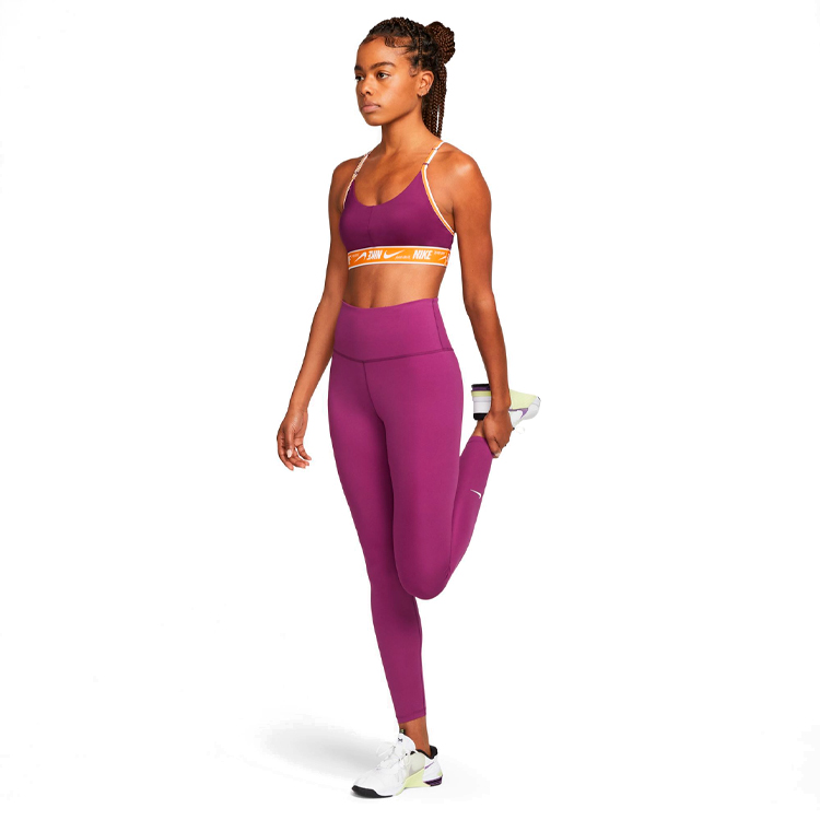 Bra sportive Nike W NK DF INDY LOGO BRA / Femei / S / Bordo photo 5