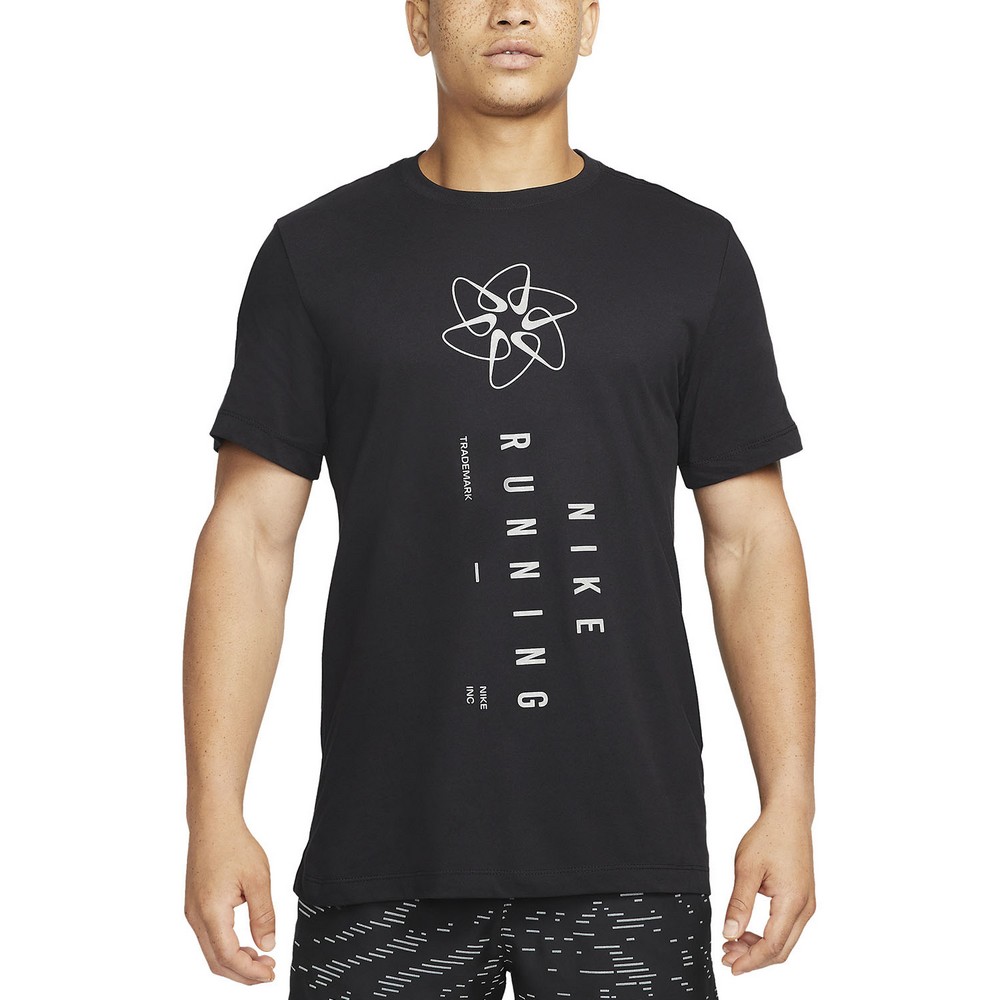 Футболка мужская Nike U NK DF TEE RUN DIVISION 2XL Черный photo 2