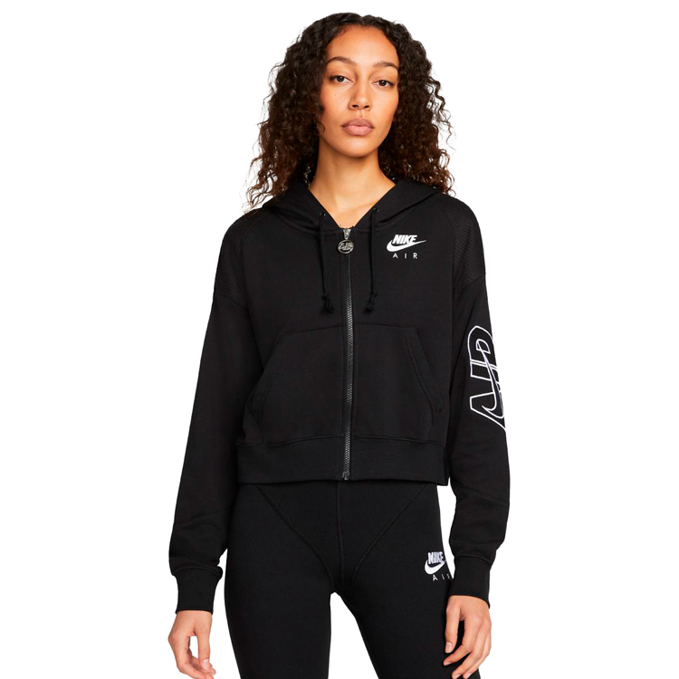 Hanorac Nike W NSW AIR FLC TOP FZ XS Negru Femei photo 5