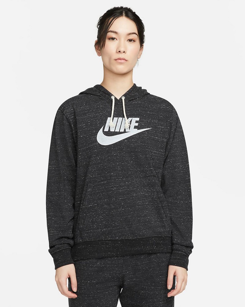 Hanorac Nike W NSW GYM VNTG GFX EASY PO HD M Negru Femei photo 2
