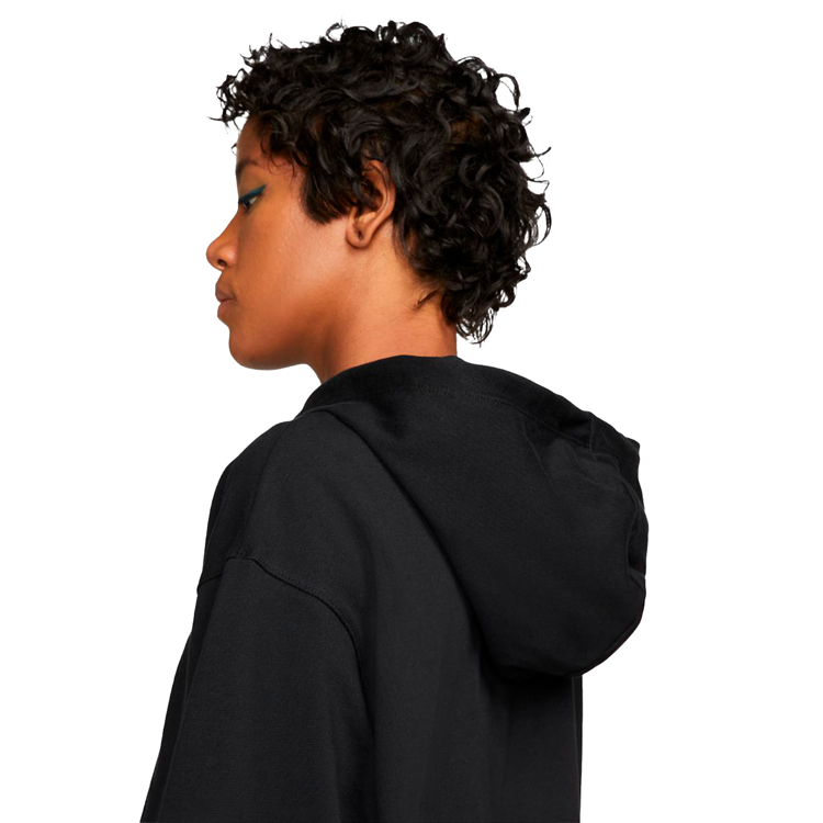 Hanorac Nike W NSW JRSY OS FZ HOODIE M Negru Femei photo 3