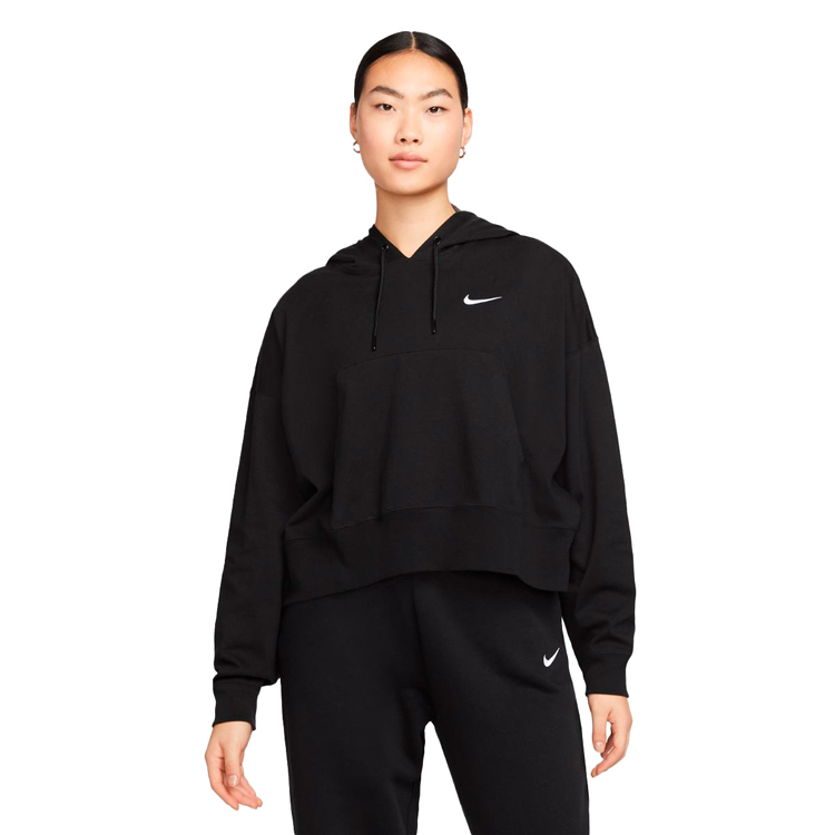 Hanorac Nike W NSW JRSY OS PO HOODIE XS Negru Femei photo 1