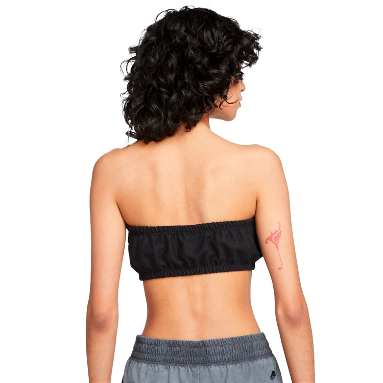 Bra sportive Nike W NSW AIR PIQUE TOP BANDEAU S Negru Femei photo 5