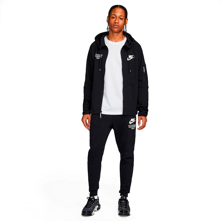 Hanorac pt bărbați Nike M NSW FLC FZ TOP GX AP L Negru photo 4