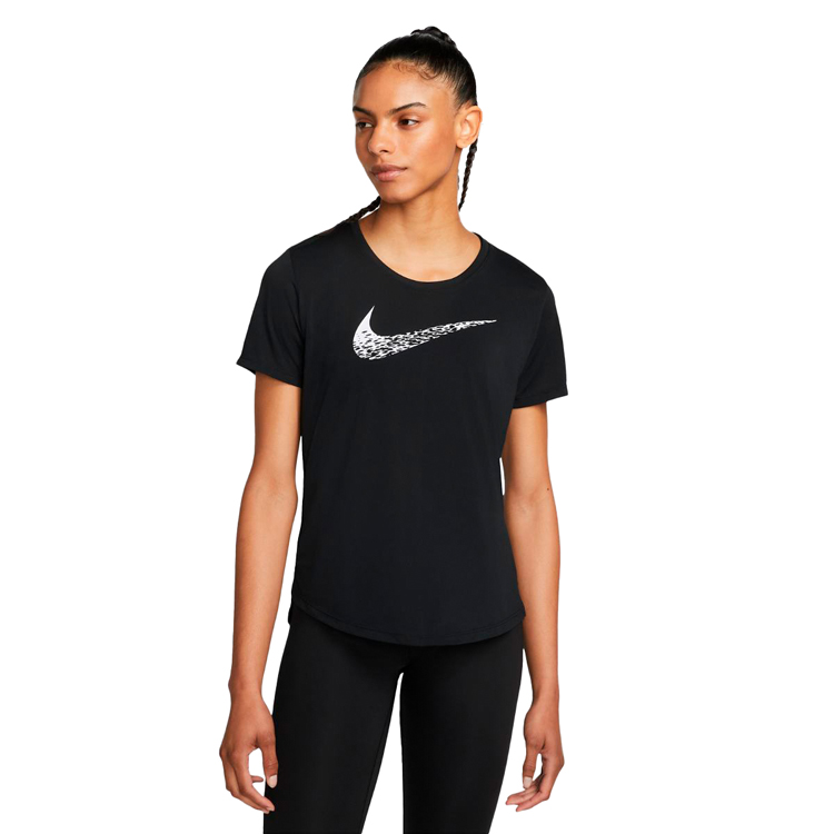 Tricou Nike W NK SWOOSH RUN SS TOP / Femei / L / Negru photo 3