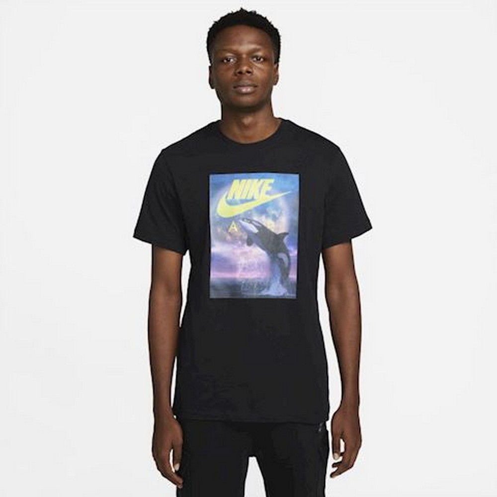 Tricou bărbătesc Nike M NSW WHALE FTRA PHOTO TEE XL Negru photo 2