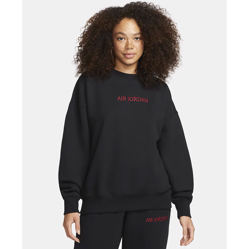 Hanorac Nike W J AIR JDN SP FLC CREWNCK L Negru Femei photo 2