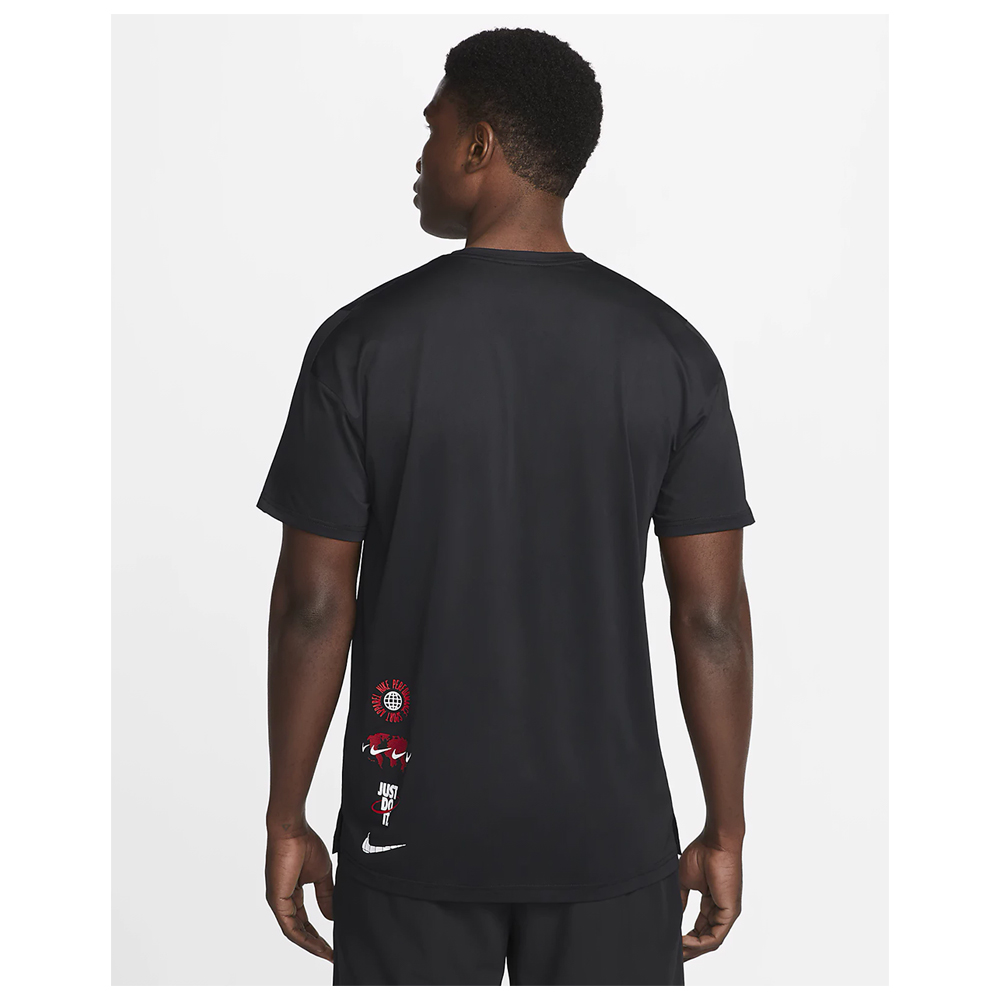 Футболка мужская Nike M NP DF HPR DRY TOP SS GFX 1 2XL Черный photo 3