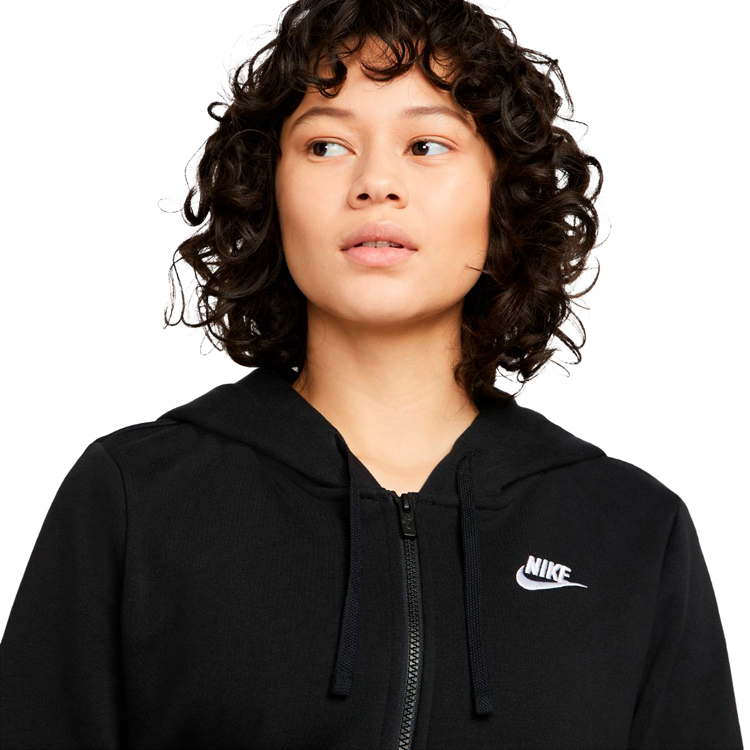 Толстовка Nike W NSW CLUB FLC FZ HOODIE STD XS Черный Женский photo 2