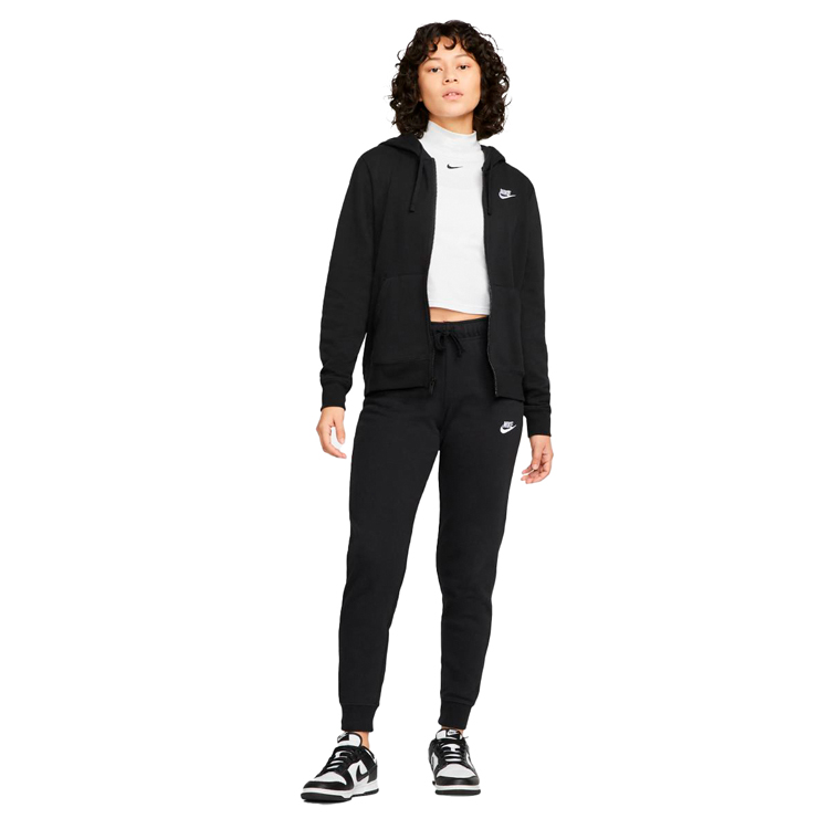 Толстовка Nike W NSW CLUB FLC FZ HOODIE STD XS Черный Женский photo 3