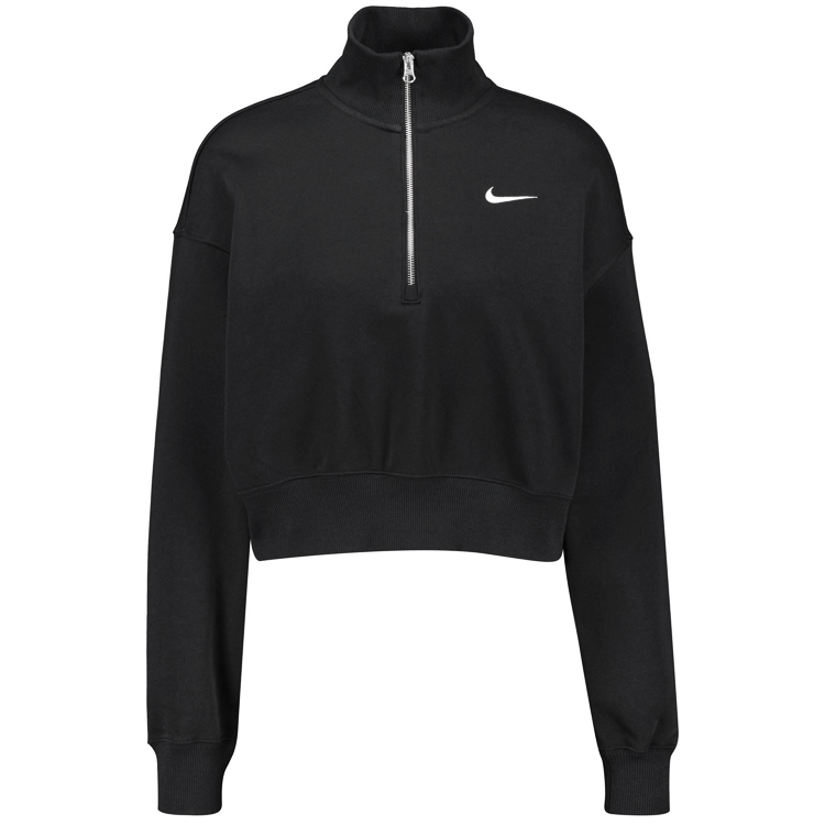 Hanorac Nike W NSW STYLE FLC CROP QZ 2XS Negru Femei photo 1 Hanorac Nike W NSW STYLE FLC CROP QZ 2XS Negru Femei photo 1