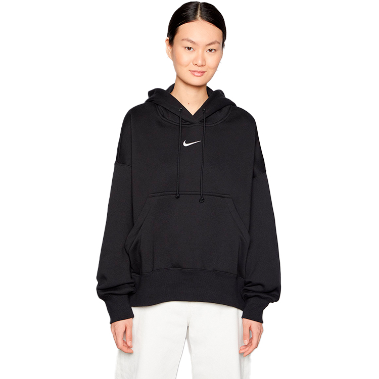 Hanorac Nike W NSW STYLE FLC PO HOODIE OS M Negru Femei photo 4