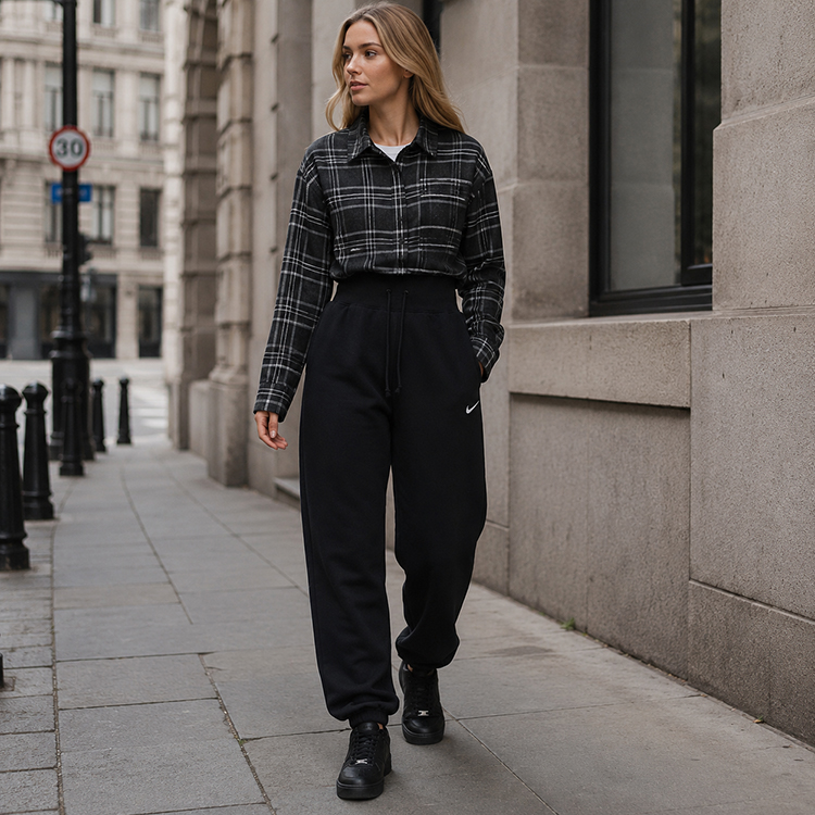 Брюки Nike W NSW PHNX FLC HR OS PANT XS Черный Женский photo 8