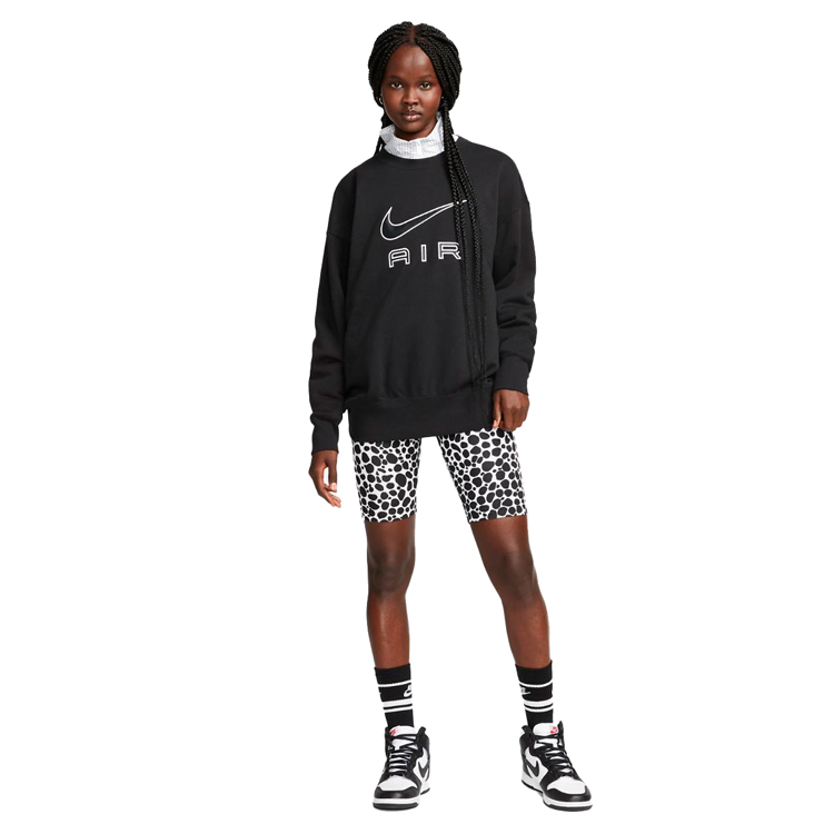 Hanorac Nike W NSW AIR FLC CREW S Negru Femei photo 4