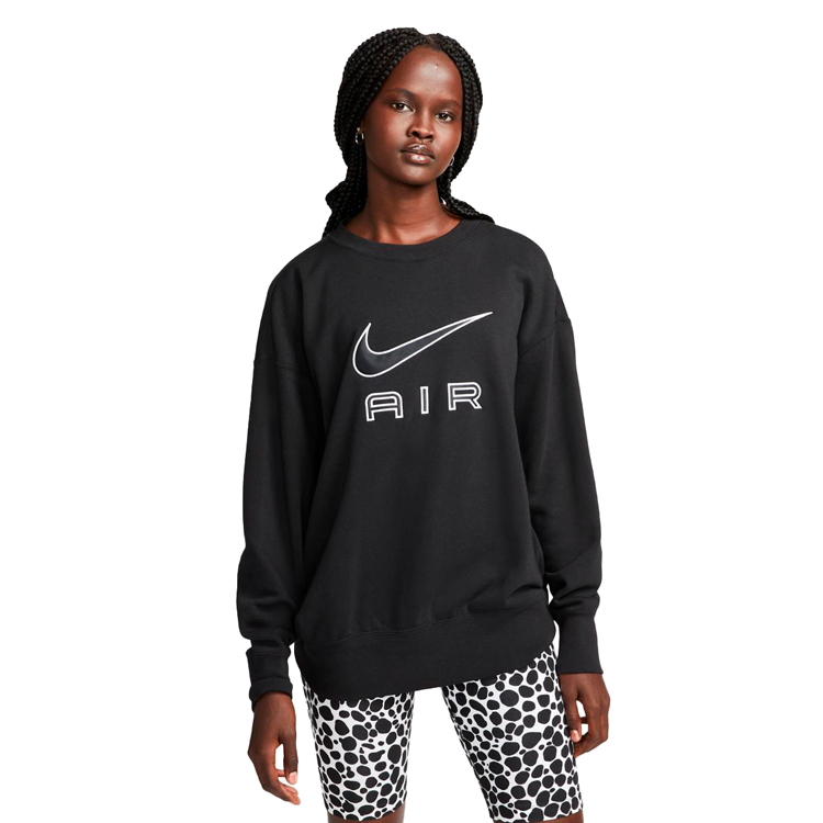 Hanorac Nike W NSW AIR FLC CREW S Negru Femei photo 5