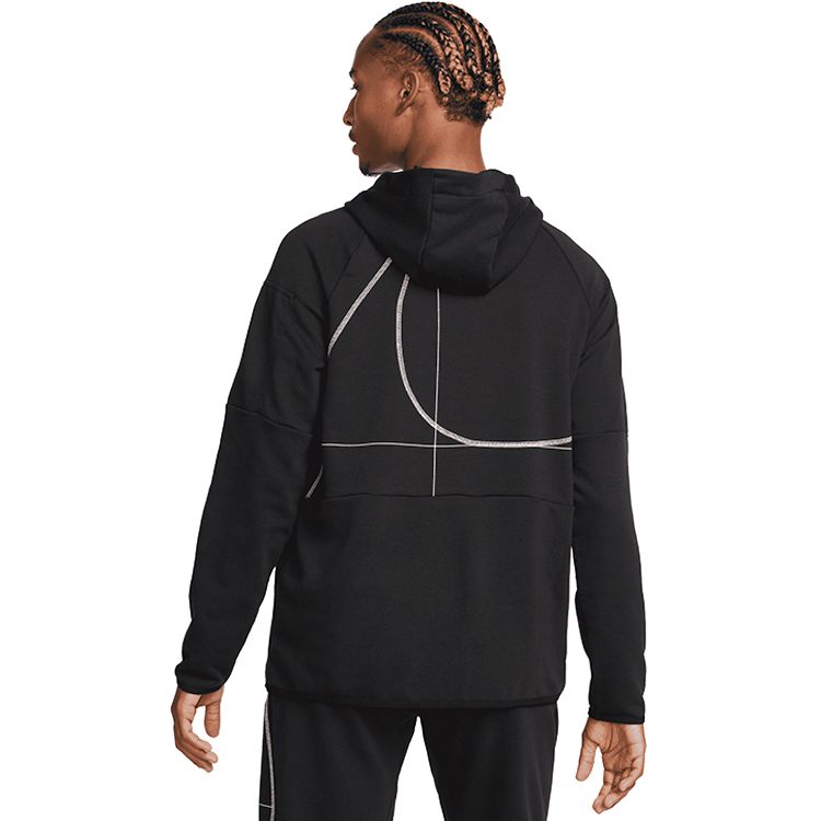 Hanorac pt bărbați Nike M NK DF Q5 FLC PO S Negru photo 3
