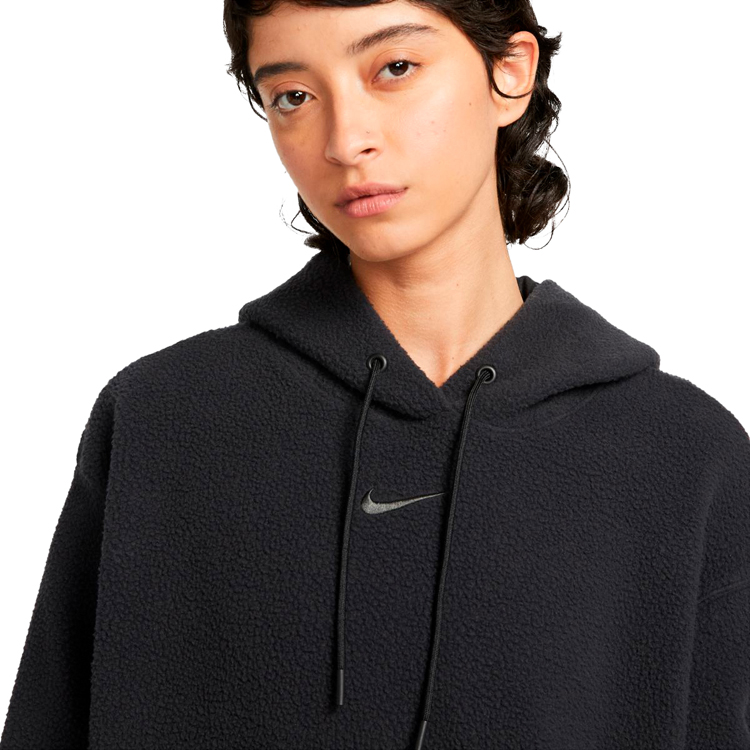 Hanorac Nike W NSW PLSH PO HOODIE L Negru Femei photo 2