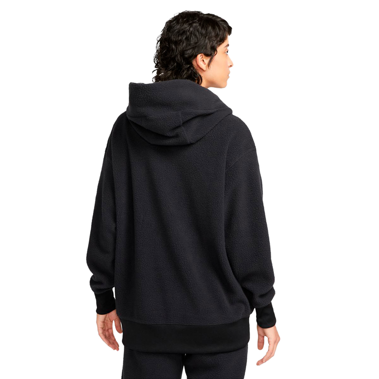 Hanorac Nike W NSW PLSH PO HOODIE L Negru Femei photo 4