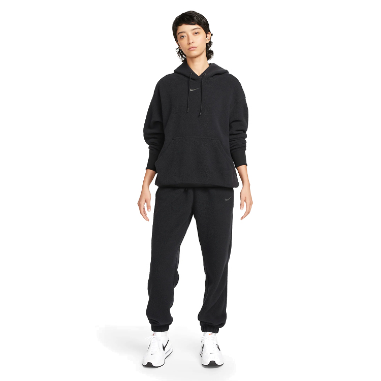 Hanorac Nike W NSW PLSH PO HOODIE L Negru Femei photo 5