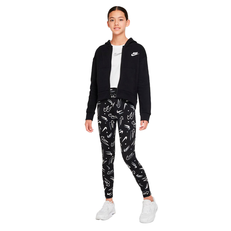 Легинсы Nike G NSW ESSNTL MR LGGNG SSNL PRN / Женский / S / Черный photo 3
