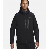 Hanorac Nike M NK TCH FLC OVERLAY FZ thumbnav 7