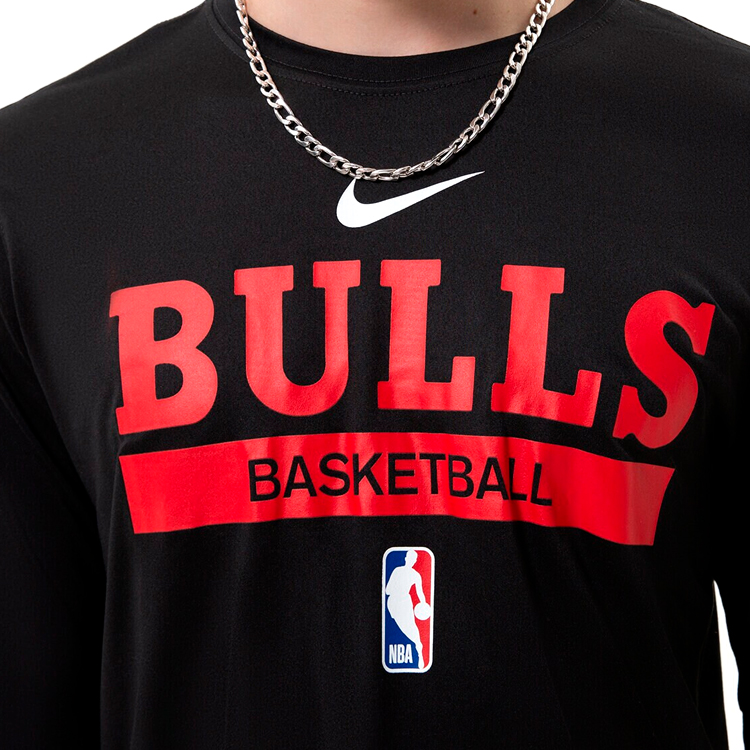 Hanorac pt bărbați Nike CHI M NK DF ES PRT GPX LS TEE M Negru photo 2