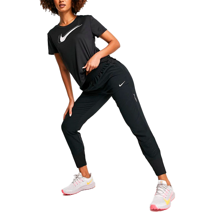 Tricou Nike W NK DF SWSH RUN TOP SS NFS / Femei / XL / Negru photo 2