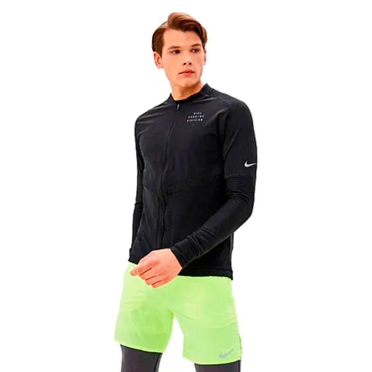 Мужская Толстовка Nike M NK DF RUN DVN ELEMENT FZ NFS M Черный photo 2