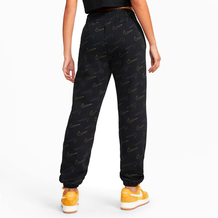 Pantaloni Nike W NSW FLC TREND PANT CF AOP XS Negru Femei photo 3
