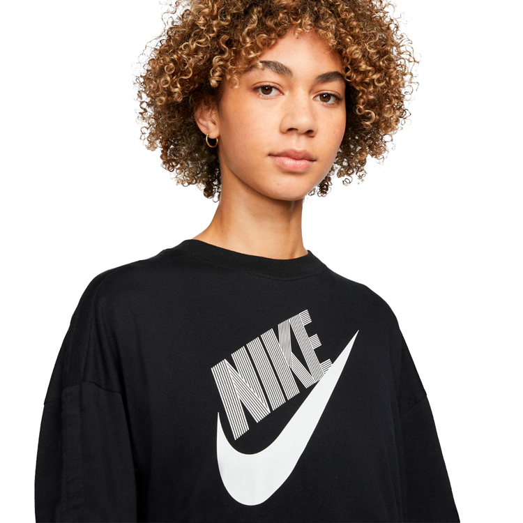 Tricou Nike W NSW SS TOP DNC XS Negru Femei photo 6