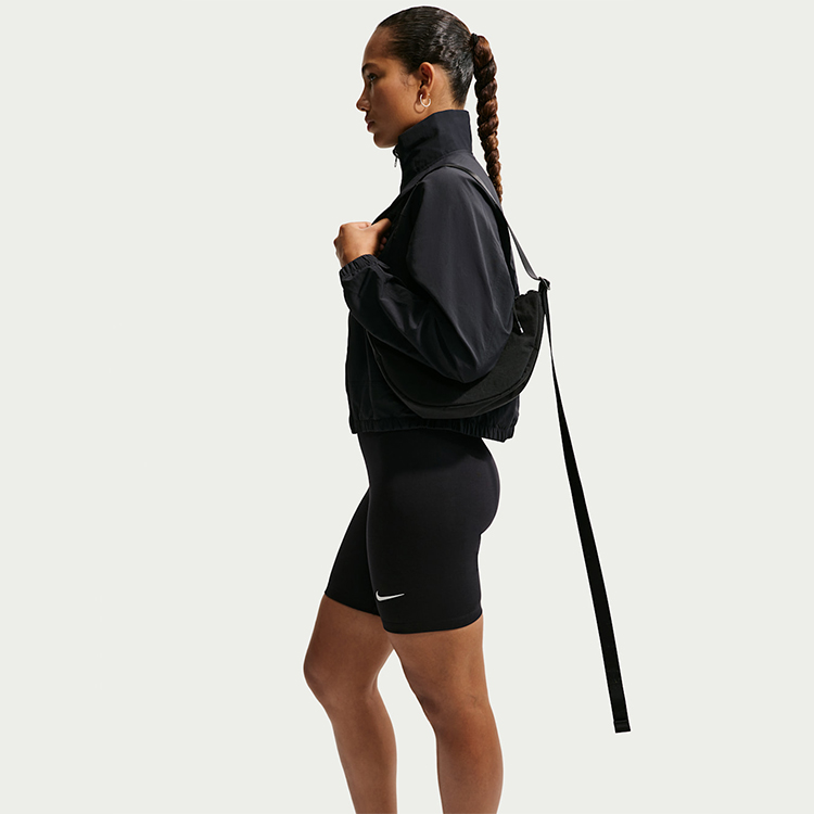 Шорты Nike W NSW NK CLSC HR 8IN SHORT L Черный Женский photo 6