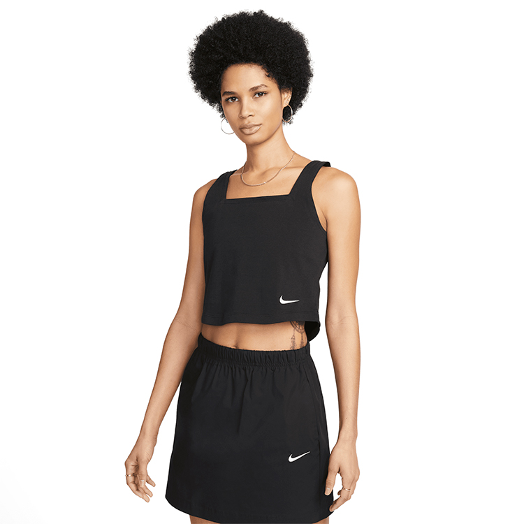 Майка Nike W NSW JRSY CAMI TANK M Черный Женский photo 2