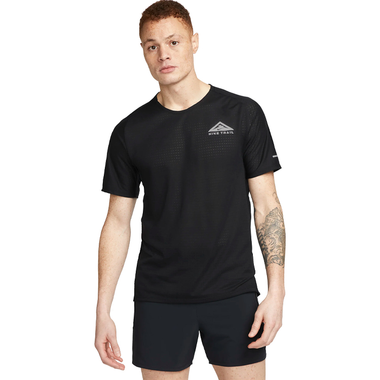 Футболка мужская Nike M NK DF SOLAR CHASE SS TOP S Черный photo 3