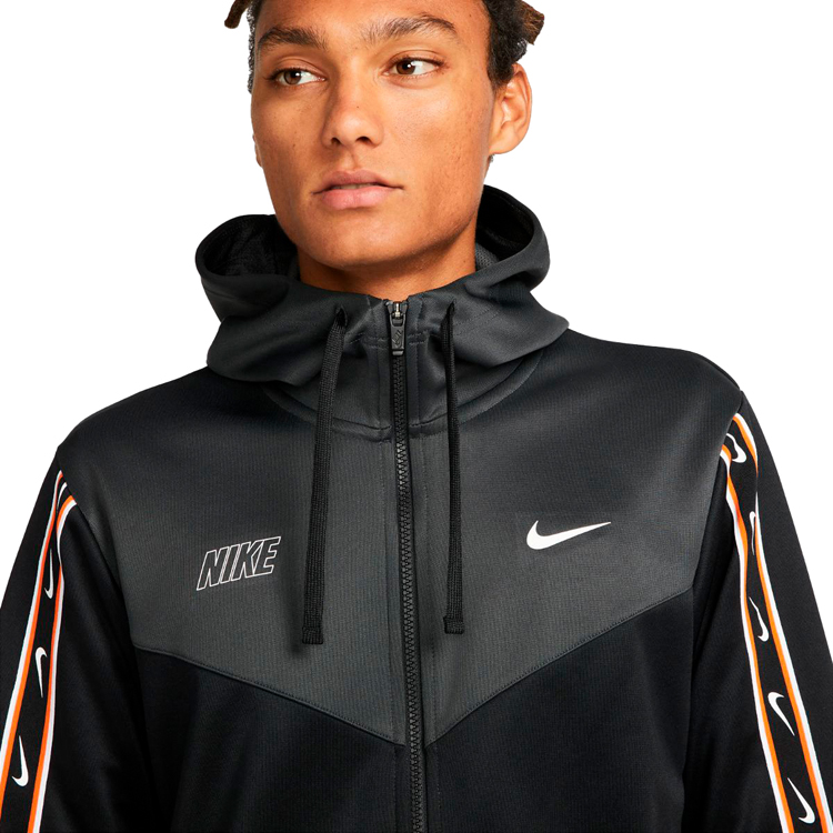 Мужская Толстовка Nike M NSW REPEAT SW PK FZ HOODY XS Черный photo 3