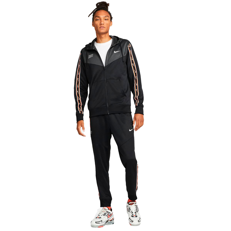 Мужская Толстовка Nike M NSW REPEAT SW PK FZ HOODY XS Черный photo 4