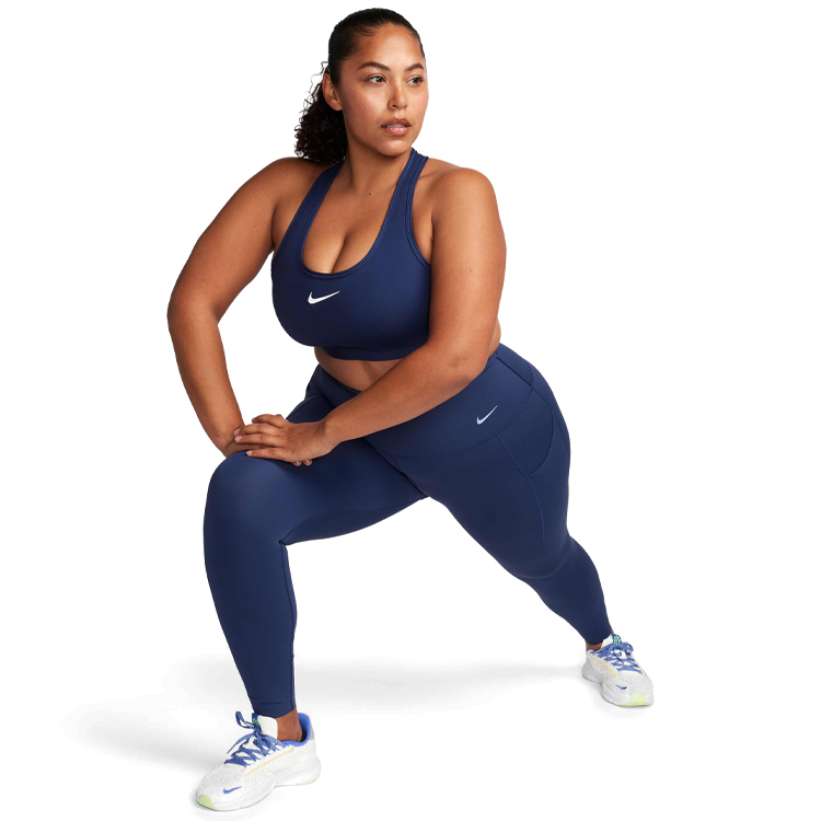 Bra sportive Nike W NK SWSH MED SPT BRA S Albastru Femei photo 2