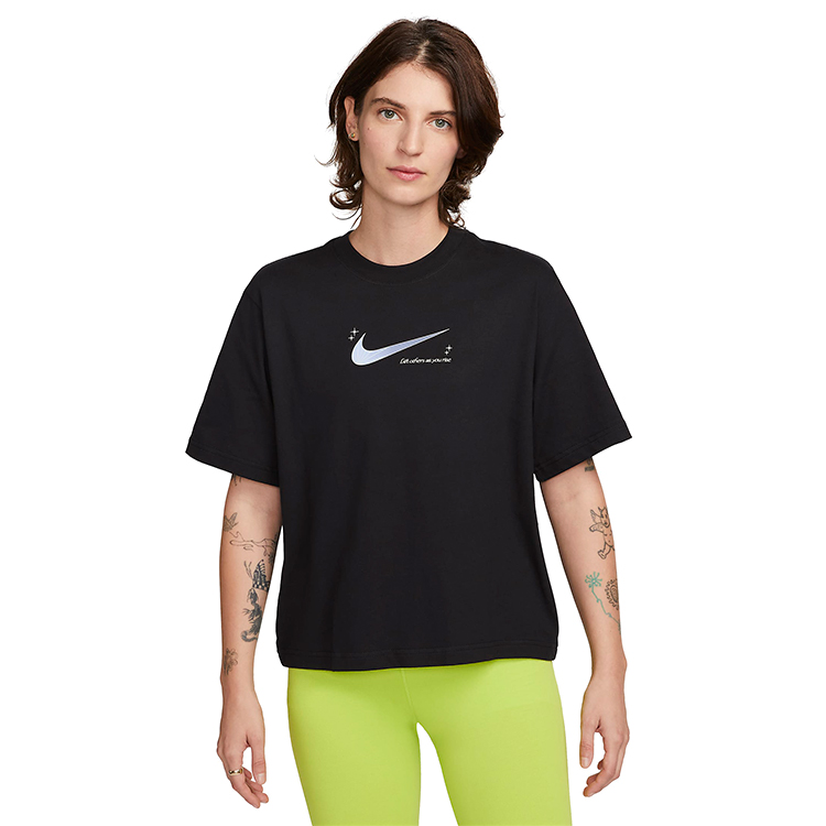 Tricou Nike W NSW TEE OC 3 SS BOXY L Negru Femei photo 2