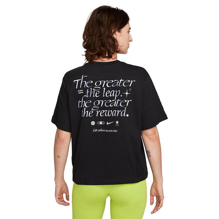 Tricou Nike W NSW TEE OC 3 SS BOXY L Negru Femei photo 4
