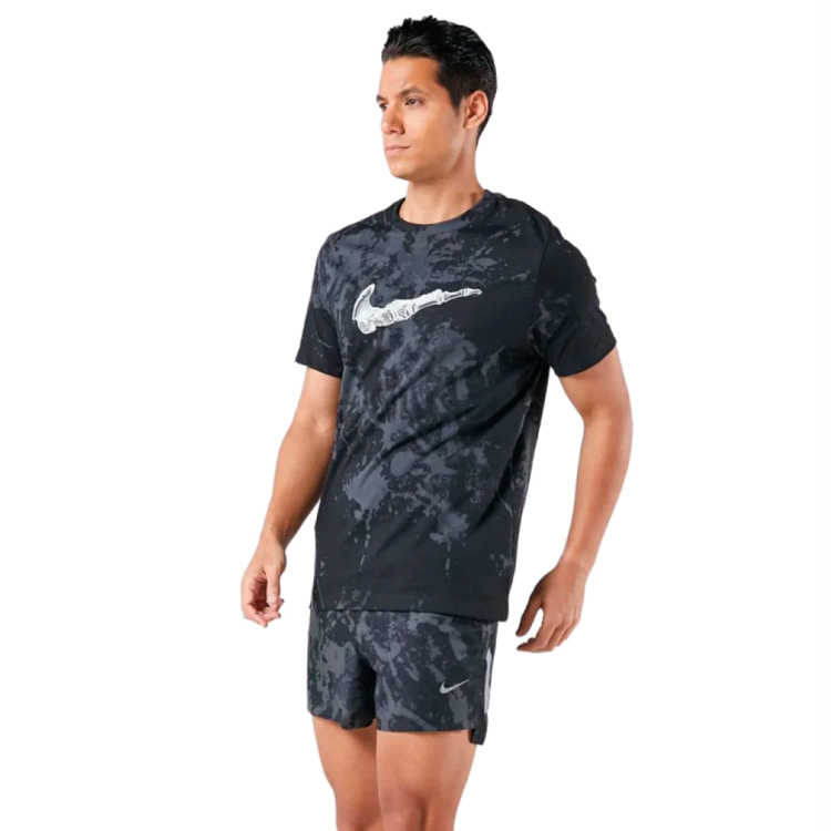 Футболка мужская Nike M NK DF TEE RUN DIVISN AOP M Черный photo 3