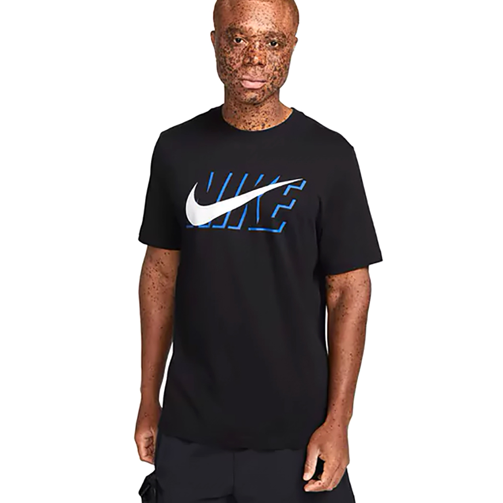 Футболка мужская Nike M NSW TEE SWOOSH BLOCK XL Черный photo 2