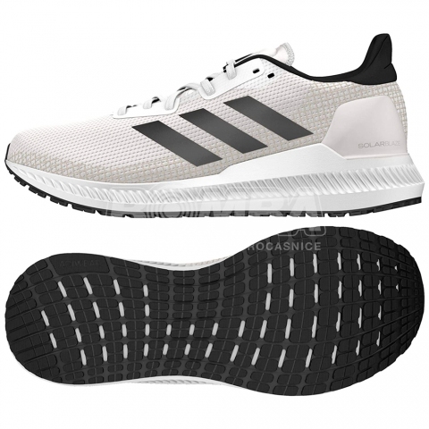 Incaltaminte Sport Adidas SOLAR BLAZE M pt Barbati / 41.5 / Alb-negru photo 2