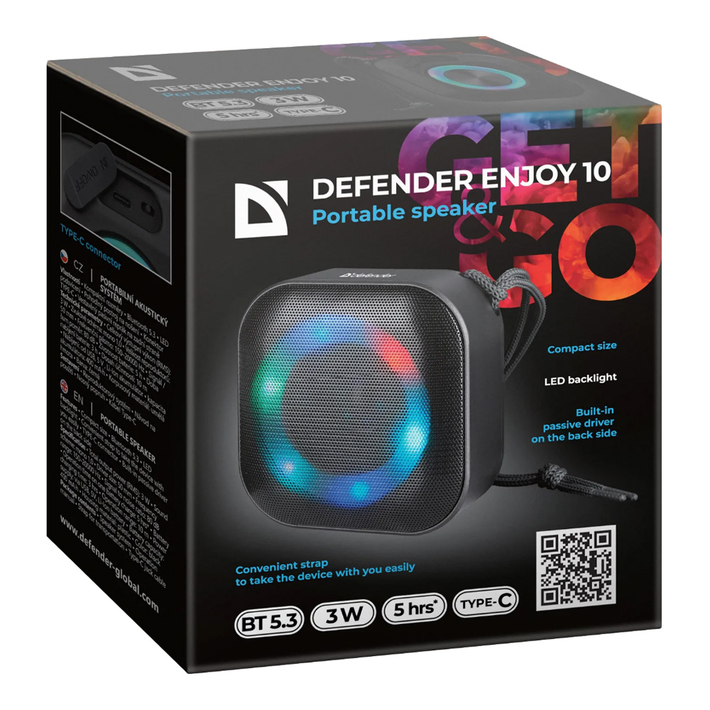 Портативная колонка Defender Enjoy 10 Черный photo 5