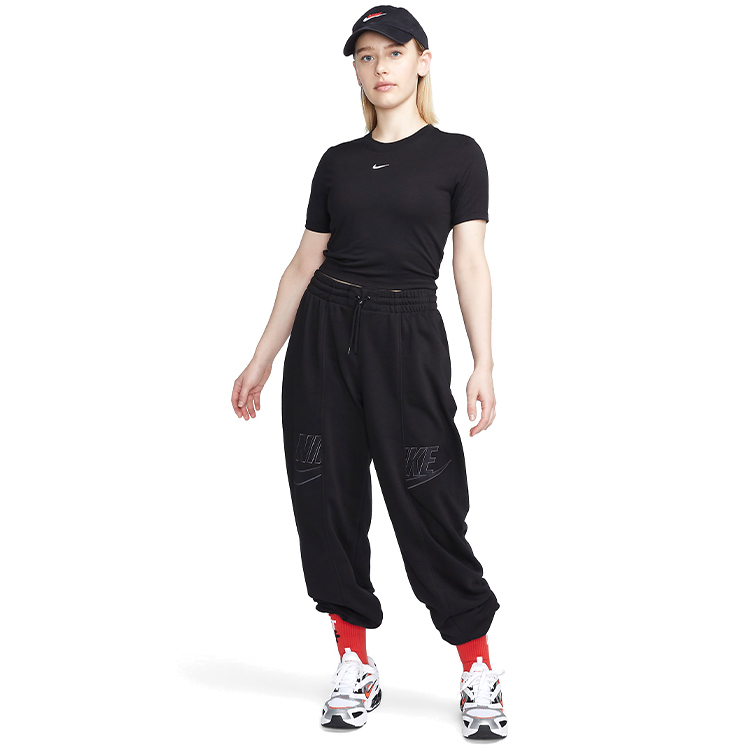 Tricou Nike W NSW TEE ESSNTL SLIM CRP LBR S Negru Femei photo 5