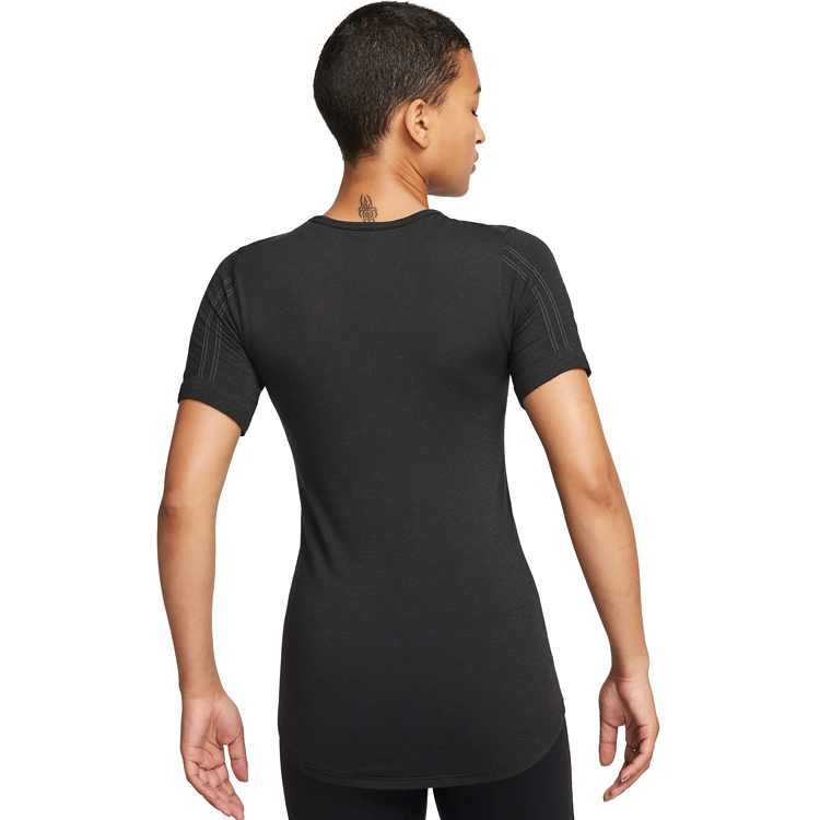 Tricou Nike W NK SWIFT WOOL DF SS TOP / Femei / S / Negru photo 2