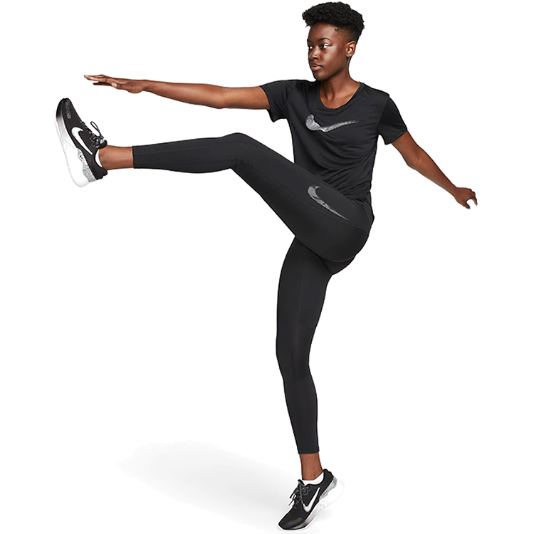 Легинсы Nike W NK DF FST MR 7/8 TGHT SW HBR / Женский / XS / Черный photo 3
