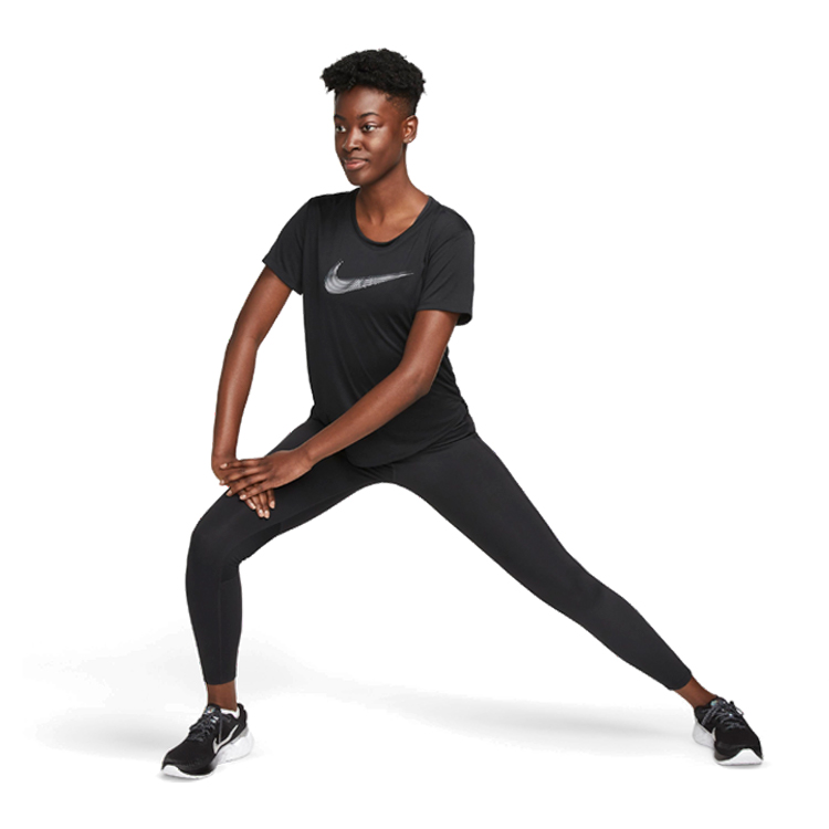 Tricou Nike W NK DF SWOOSH HBR SS TOP / Femei / M / Negru photo 4