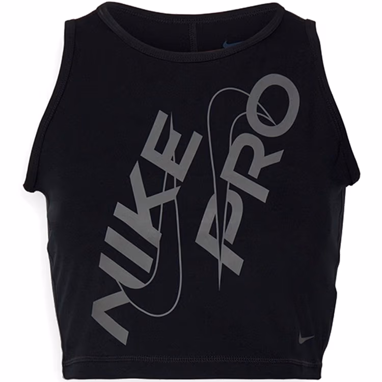 Майка Nike W NP DF CROP TANK GRX 