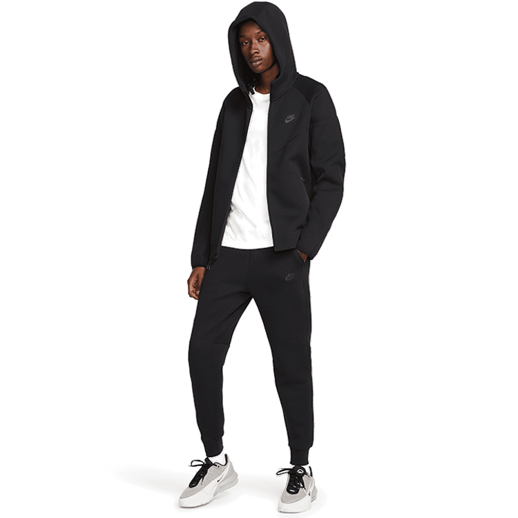 Hanorac pt bărbați Nike M NK TCH FLC FZ WR HOODIE M Negru photo 4