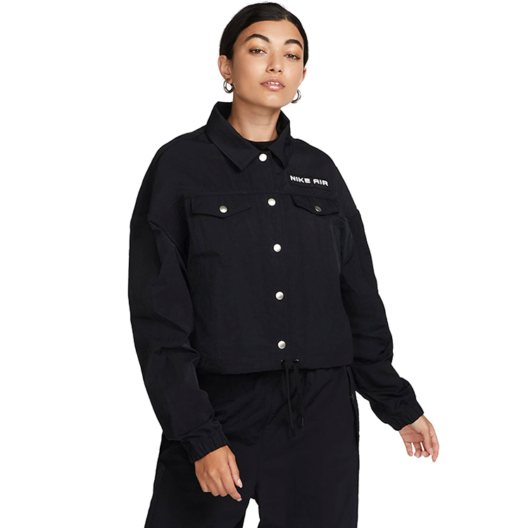 Scurta Nike W NSW AIR WVN MOD CROP JKT S Negru Femei photo 2